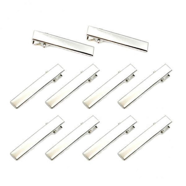 6x 10 Pinzas de de Una Sola Punta con Joyería de Horquillas de Metal para El Cabello con Lazo
