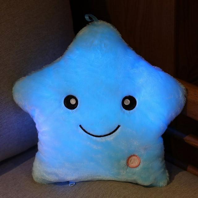Las estrellas centelleantes Creative Glow iluminan los juguetes de peluche animados para calmar el estado de ánimo de los niños, regalos navideños para niños en edad preescolar.