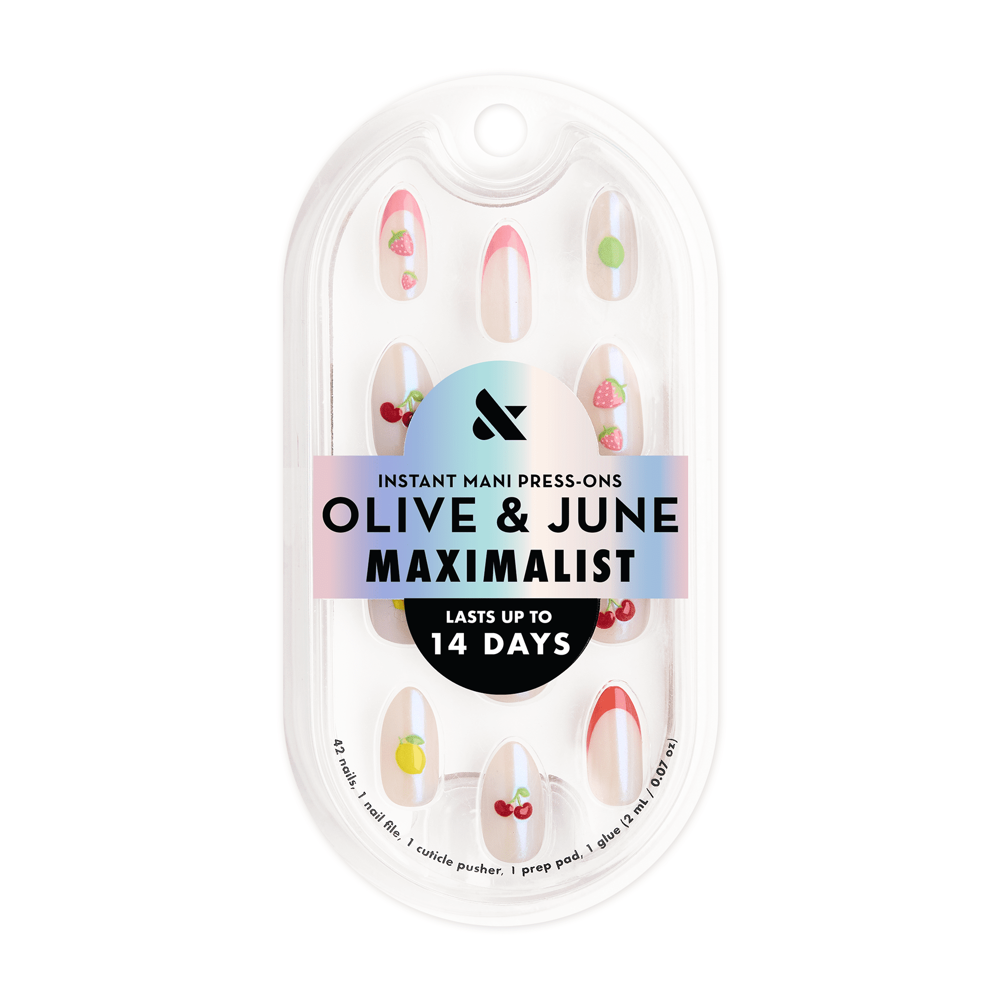 Olive & June + Bubble Instant Mani Short Round Press-on Nails