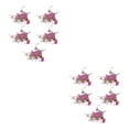 thumbnail image 2 of Baohd 5pcs/set Arrangement de Fleurs Artificielles Réalistes Entretien Bas et Brique Réaliste Rouge 2Set, 2 of 6