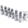 thumbnail image 2 of 13 Pcs Russian Ball Piping Tips Stainless Steel Sphere Nozzle Set Cake Decorating Supplies DIY Decor Baking Tool, 2 of 8