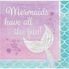 192 Count Bulk Pack Iridescent Mermaid All The Fun Luncheon Napkins