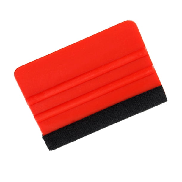 5 raspadores de película para coche, herramienta aplicadora, escobilla de goma antideslizante para tintado de ventanas Rojo 10x7cm