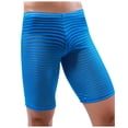 thumbnail image 4 of WILLBEST Pantalones Cortos Casuales A Rayas para Hombre, Transpirables, Sexys, de Tres Piezas, Deportivos, Elásticos, 4 of 5