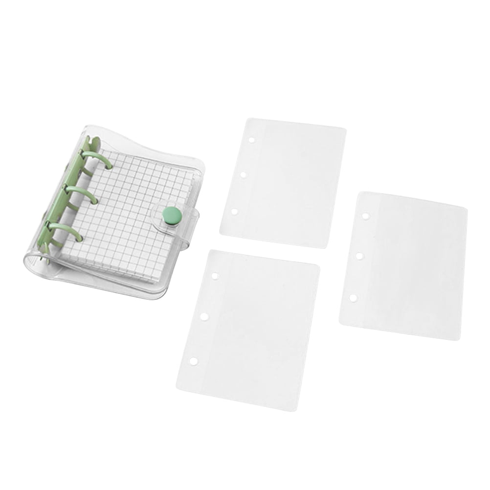 Binder Notebook 3  Loose Leaf Notebook Transparent Binder Covers with Inner Pages for Office and School