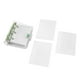 thumbnail image 2 of Mini carpeta transparente de 3 anillas con página interior de rejilla y bolsillos para carpetas Mini carpeta de cuaderno de hojas sueltas Cubierta de carpeta de PVC transparente con botón a presión, 2 of 8