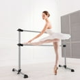 thumbnail image 2 of Goplus 4FT Portable Double Freestanding Ballet Barre Dancing Stretching Silver, 2 of 10