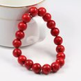 thumbnail image 6 of RSAMD 6/8/10MM Stone Red Stone Prayer Beaded Bracelet Rosary Meditation Bracelets 3PCS, 6 of 6