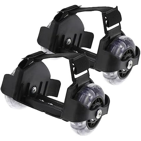 Heel Wheels Skates 1 Pair PVC Glowing Rollers Razor Heel Wheels Cool Razor Scooter for Portable Child Sports Shoes Pulley Skating Scooters
