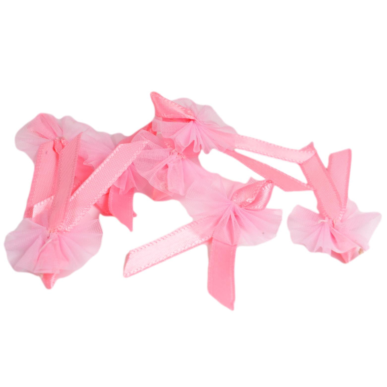 Satin Ribbon Bows with Chiffon - Porcelynne Lingerie Supplies