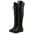 thumbnail image 3 of Chic Strappy High Knee Boots,A New Style for Trendsetting Cool Girls US7, 3 of 4