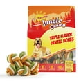 thumbnail image 2 of (3 pack) Jungle Calling Rawhide Free Coconut & Pumpkin & Mint Dental Treats Teeth Clean Dog Bones for Dogs, 2 of 11