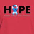 thumbnail image 3 of CafePress - Blue Ribbon Hope T Shirt - Women's Traditional Fit Dark T-Shirt, 3 of 4