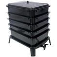 thumbnail image 6 of 5-Tier Worm Compost Bin Kit, 50L Vermicomposter with Accessories, Odor-Free Indoor/Outdoor Food Waste Recycler for Sustainable Gardening, 6 of 8