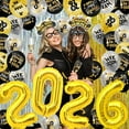 thumbnail image 4 of 77PCS Glitter New Year Eves Party Supplies 2026 New Years Hats Happy New Year Headband Photo Booth Props Tinsel Backdrop Noisemaker 2026 Balloons for New Years Decorations NYE Decorations 2026, 4 of 7