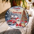 thumbnail image 3 of Santa is Coming Manx Merry Christmas Xmas Noel Truck Tree Stained Glass Suncatcher Cat Lover Kitten Owner Gifts Window Hanging Sign Decor - 02023, 3 of 5