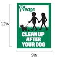 thumbnail image 2 of Vispronet Please Clean Up After Your Dog Sign, 9in x 12in Sign with Stakes, 2 of 4