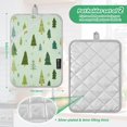 thumbnail image 3 of 2 Pack Pot Holders for Kitchen Heat Resistant Hot Pads Sets for Cooking Baking Green Christmas Trees and Snowflakes, 3 of 7