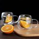 thumbnail image 1 of Juego de 4 Tazas Transparente para Café de Vidrio de Doble Pared - Tazas de Vidrio Fondo Aisladas con Asa - Perfectas para Café Expreso, Café con Leche y Capuchinos, 1 of 4