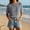 A1095 Blue, variant on Women's Short Sleeve Knit Top, Summer Casual Crochet Hollow Out Pullover Sweater, Crew Neck Lightweight Textured Blouse for Daily Wear