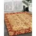 thumbnail image 3 of Ahgly Company Machine Washable Indoor Rectangle Abstract Orange Area Rugs, 2' x 4', 3 of 7