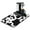 White-261, variant on Cow Print Dish Drying Mat Farmhouse Style Absorbent Coffee Mat with Diatom Mud Material Leak-Proof & Non-Slip Rustic Country Animal Design Under Coffee Maker Mat for Kitchen Counter Vintage Black and