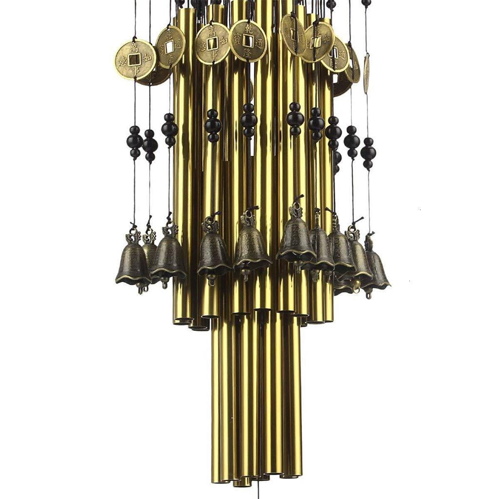 Outdoor Indoor Metal Tube Wind with Copper Large Windchimes for Patio Garden Terrace