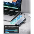 thumbnail image 4 of Duomigo USB C Hub Ethernet,4K USB C To HDTV Hub,8 IN1 Type C Adapter,Dock Dongle Compatible, 4 of 6