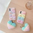 thumbnail image 3 of IBAOLEA Étui de Téléphone Push Pop Jouet Sensoriel à Bulles Jouet de Libération de Pression Jouet de Protection pour Apple iPhone 13 Pro Max 6,7 Pouces. (Flatudence Pêche Pourpre) Flatulence Pêche Pourpre, 3 of 6