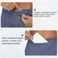 thumbnail image 4 of High Waisted Athletic Shorts for Women Quick Dry Workout Running Shorts with Mesh Liner Zipper Pockets, 4 of 5