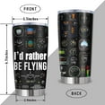 thumbnail image 3 of Pilot Gifts, Aviation Gifts for Pilots Men Tumbler 20Oz, Airplane Gift for Men, Pilot Gift for Aviation Lovers Ideas, 3 of 6