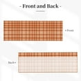 thumbnail image 2 of Orange Plaid Kitchen Curtains Simple Style 54"x18" Fall Thanksgiving Window Valances Autumn Farmhouse Window Treatment Rod Pocket Valances for Living Room Bedroom Decor, 2 of 7