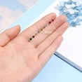 thumbnail image 6 of 3mm Birthstone Nose Stud 20g Round Tiny CZ Nose Piercing Jewelry for Women Men, Stainless Steel Hypoallergenic Nose Stud, L Shaped Handmade Nose Rings, 6 of 7