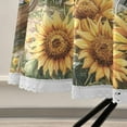 thumbnail image 5 of YAZAOO Round Tablecloth Cow Sunflowers Barn and Cart Pattern Tableclothes, 5 of 8