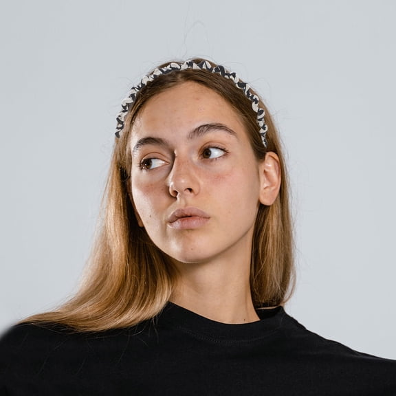 PBPBOX Fashionable Cow Print Retro Headband for Women's and Men's Comfortable Fabric Hair Accessories for Decor Assorted Color