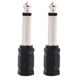 thumbnail image 2 of ZHAOCHENG Adaptador de conector de 6,5 a jack mono de 3,5 Adaptador de audio de conector de 6,35 a jack hembra de 3,5 (2 piezas), 2 of 5