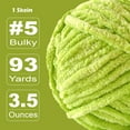 thumbnail image 2 of Velvet Chenille Yarn for Crocheting and Knitting – Bulky (93 Yards/100g), Extra Soft Polyester Chunky Yarn for DIY Crafts, Plush Toys, Blankets, 2 of 8