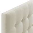 thumbnail image 4 of Modern Fabric Upholstered Full Panel Headboard in Ivory, 4 of 6