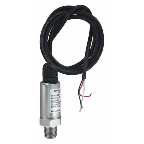Dwyer Instruments Pressure Transmitter,0 to 200 psi,1/4 in 628-12-GH-P1-E1-S1