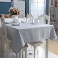 thumbnail image 1 of CUH Decorative Table Cloth Rectangular Tablecloths Dining Table Cover Solid Color Cotton Linen Tablecloth, 1 of 5