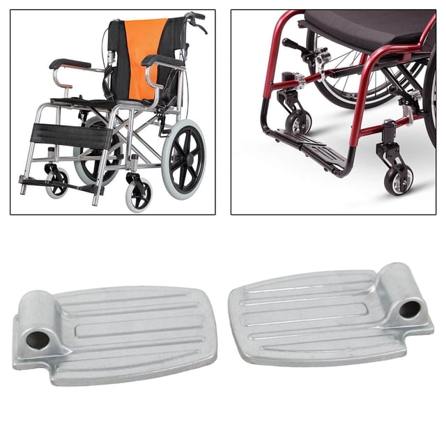pitrice Universal Wheelchair Footrest Easy Install Accessories Metal 1.9cm Hole