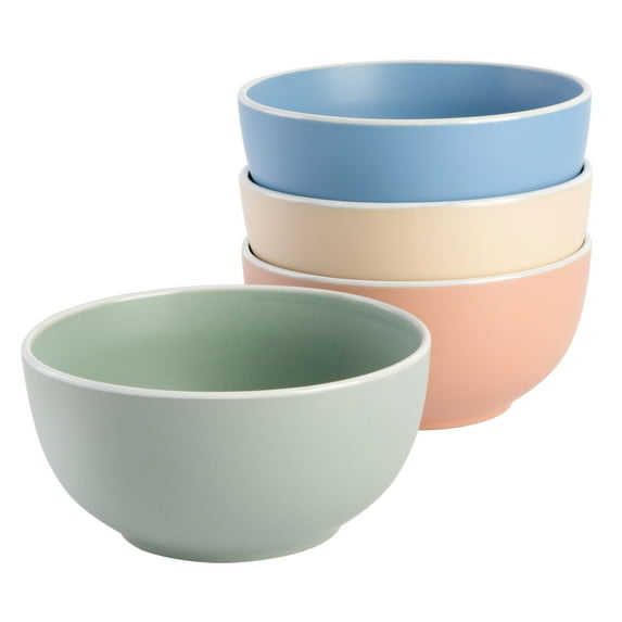 Spice by Tia Mowry Creamy Tahini 4 Piece Cereal Bowl Set