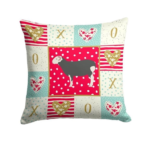 Herwick Sheep Love Fabric Decorative Pillow