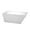 White, variant on Hannah 59 Inch Freestanding Bathtub in White with Shiny White Drain and Overflow Trim