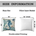 thumbnail image 4 of Merzam 18” x 18” Mediterranean Style Waterproof Polyester Decorative Pillow Covers, 4-count, 4 of 6