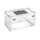 thumbnail image 5 of Terrario plegable transparente para reptiles, recinto de escritorio para mascotas, panel superior de malla, ligero para criadero de especies arbóreas. Blanco L, 5 of 9