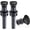 Matte Black Finish, variant on 2 Pack Universal Bathroom Sink Drain Stopper, Pop Up Drain Strainer with Overflow, Push and Seal Sink Plug with Basket for Lavatory Vanity Vessel, Anti-Clogging Strainer, Matte Black