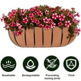 thumbnail image 7 of RUISINERY Pack of 3 Breathable Felt Planter Liners Grooved Window Box Inserts for Outdoor Hanging Baskets Vegetables Flower Pots, 7 of 7