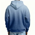 thumbnail image 4 of Quarter Zip Hoodie Mens Shirts Long Sleeve Waffle Sweatshirt 1/4 Zip Pullover with Pockets Sky Blue XL, 4 of 4