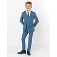 thumbnail image 2 of ETHAN 3 Piece Boys Suit for Wedding Slim Fit Suit for Kids Formal Tuxedo Evening Prom Party Set Ivory 8 Years, 2 of 7